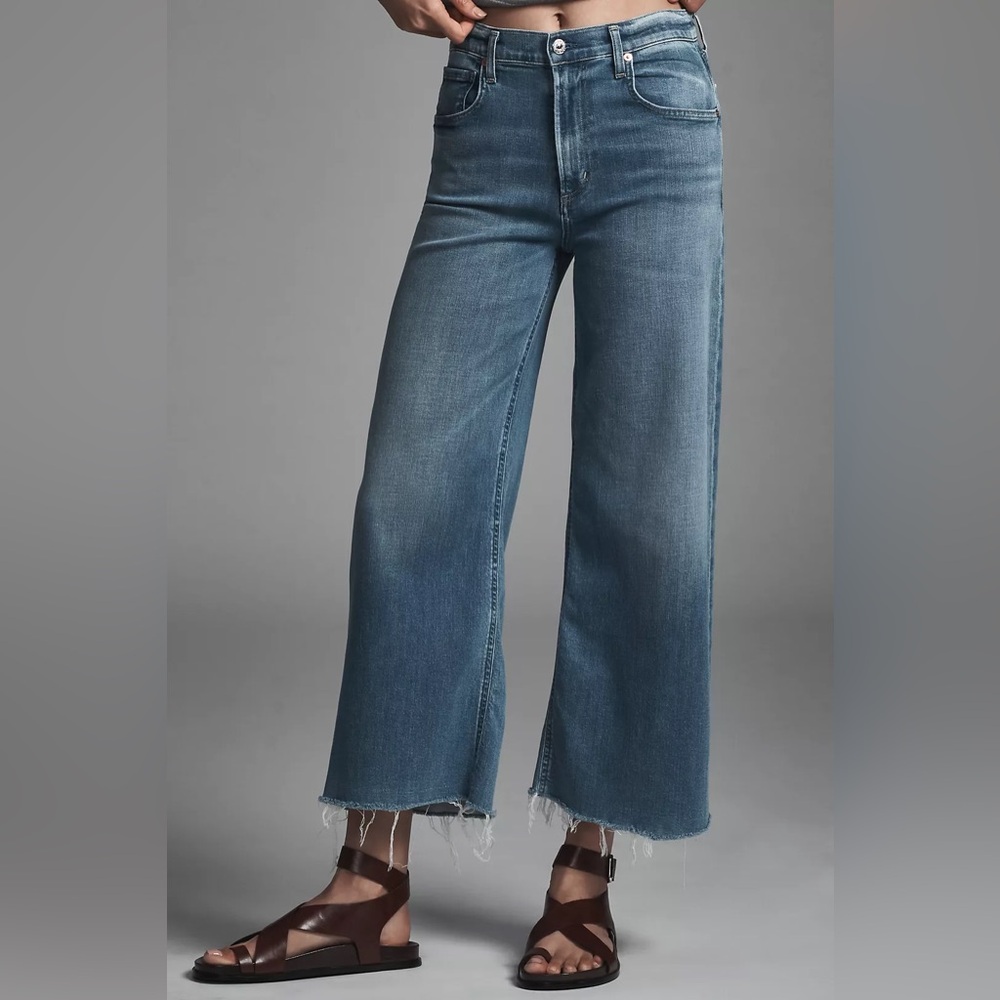 Citizens of Humanity Lyra High-Rise Crop Wide-Leg Jeans